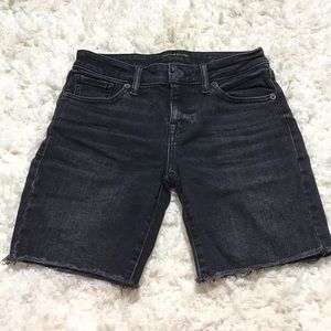 Lucky Brand The Bermuda Black Denim Shorts 0